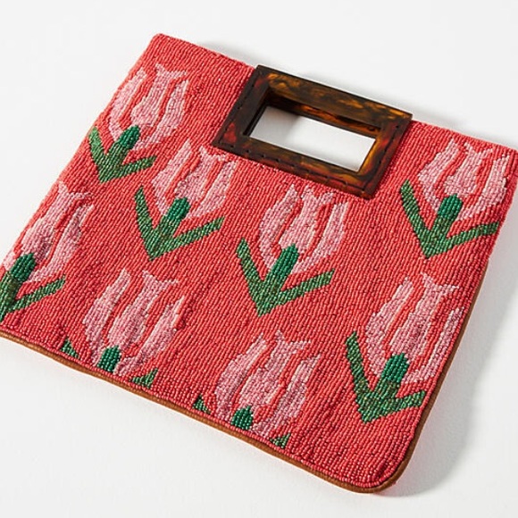 Anthropologie Handbags - Anthropologie The Annabel Beaded Clutch NWT
